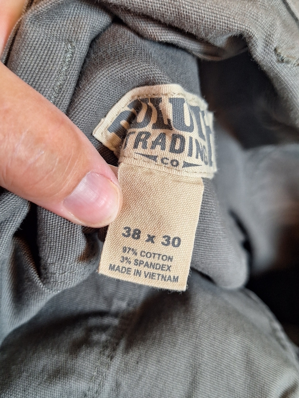 Duluth Trading Flex Fire Hose Gray Cargo Pants Men 38X29(tag 38x30) Workwear - Picture 6 of 10